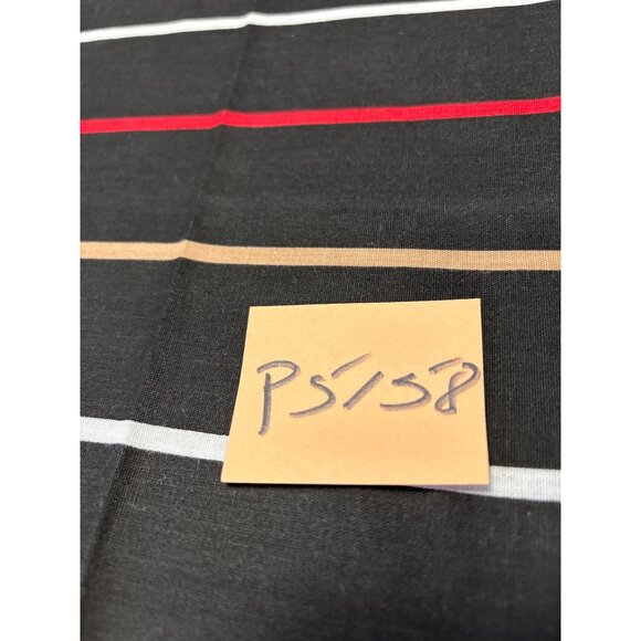 Black Cotton Fat Quarter Striped Fabric 18x22" Crafting Sewing Projects - Picture 4 of 4